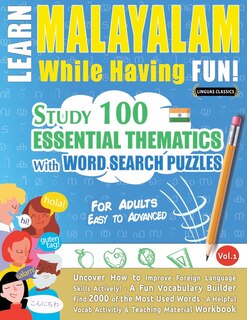 Front cover_Learn Malayalam While Having Fun! - For Adults