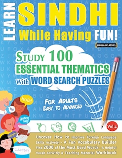 Front cover_Learn Sindhi While Having Fun! - For Adults