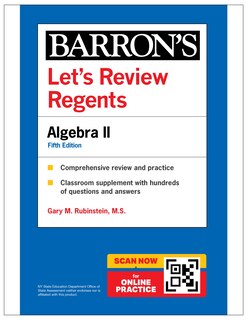 Couverture_Let's Review Regents: Algebra II, Fifth Edition  (Barron's New York Regents)