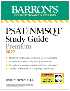 Couverture_PSAT/NMSQT Premium Study Guide, 2027: 2 Practice Tests + Comprehensive Review + 200 Online Drills