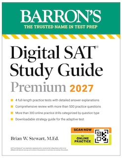 Front cover_Digital SAT Study Guide Premium, 2027: 3 Practice Tests + Comprehensive Review + Online Practice