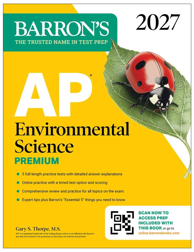 Couverture_AP Environmental Science Premium, 2027: Prep Book With 5 Practice Tests + Comprehensive Review + Online Practice
