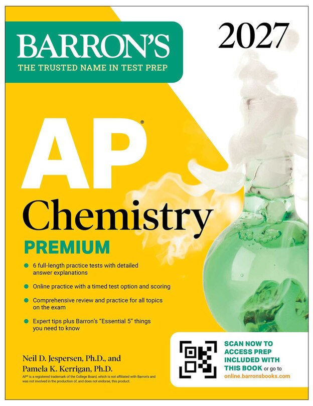 Couverture_AP Chemistry Premium, 2027: Prep Book with 6 Practice Tests + Comprehensive Review + Online Practice