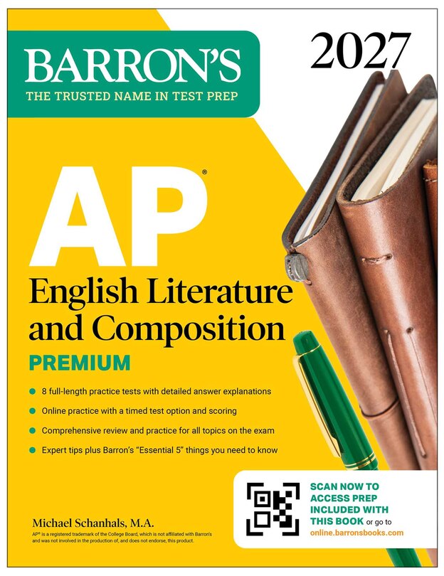 Couverture_AP English Literature and Composition Premium, 2027: Prep Book with 8 Practice Tests + Online Practice