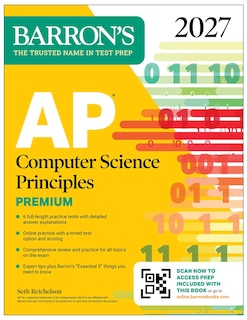Couverture_AP Computer Science Principles Premium, 2027:  6 Practice Tests + Comprehensive Review + Online Practice