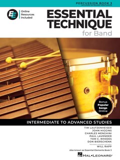 Couverture_Essential Technique for Band - Book 3 with Online Resources                                         Intermediate to Advanced Studies