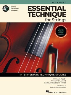 Couverture_Essential Technique for Strings - Viola Book 3 with Online Resources
