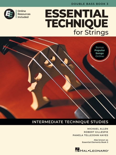 Couverture_Essential Technique for Strings - Double Bass Book 3 with Online Resources