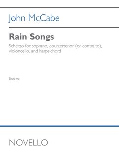 Couverture_Reid: Rain Songs for Soprano, Counter-Tenor, Celloand Harpsichord Full Score