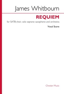Couverture_Whitbourn: for SATB Soprano Sax, Orchestra Vocal Score