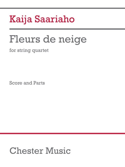Front cover_Sarriaho: Fleurs De Neige for String Quartet Score and Parts