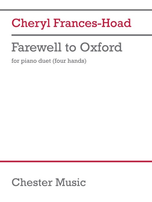 Front cover_Frances-Hoad: Farewell to Oxford for Piano Duet (4 Hands)