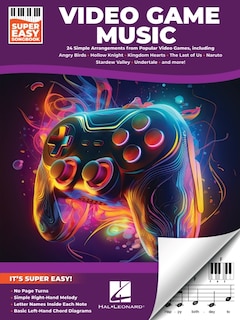 Front cover_Video Game Music - Super Easy Songbook: 24 Iconic Themes from Beloved Games for Super Easy Piano