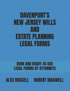 Couverture_Davenport's New Jersey Wills And Estate Planning Legal Forms