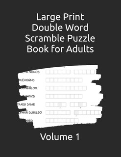 Front cover_Large Print Double Word Scramble Puzzle Book for Adults