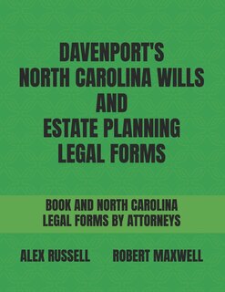 Couverture_Davenport's North Carolina Wills And Estate Planning Legal Forms