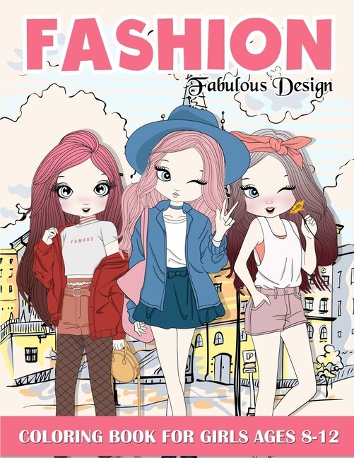 Couverture_Fashion Coloring Book For Girls