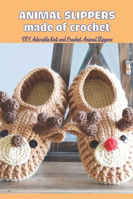 Crochet best sale animal slippers