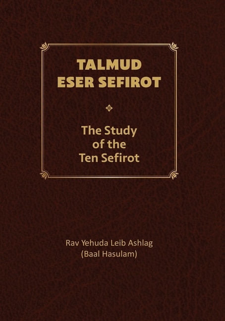 Front cover_Talmud Eser Sefirot - Volume Two