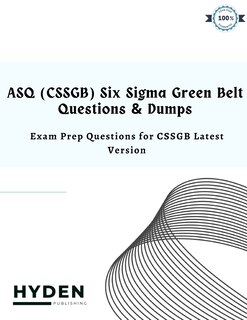 Couverture_ASQ (CSSGB) Six Sigma Green Belt Questions & Dumps