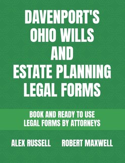 Couverture_Davenport's Ohio Wills And Estate Planning Legal Forms