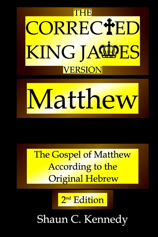 Front cover_The Corrected King James Version Matthew