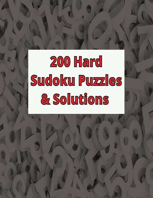 Couverture_200 Hard Sudoku Puzzles & Solutions