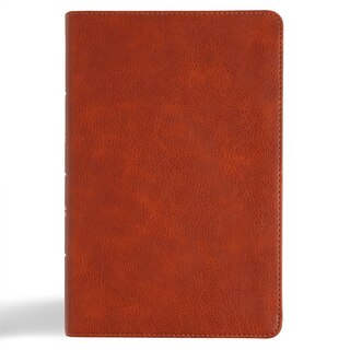Front cover_CSB Large Print Personal Size Reference Bible, Digital Study Edition, Burnt Sienna LeatherTouch, Indexed