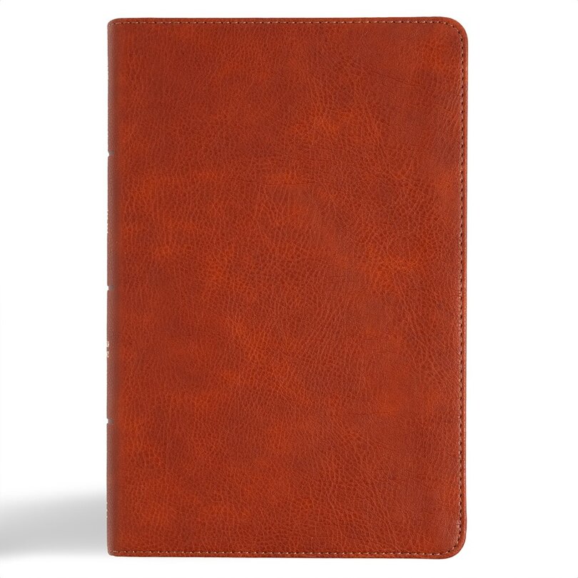 Front cover_CSB Large Print Personal Size Reference Bible, Digital Study Edition, Burnt Sienna LeatherTouch, Indexed
