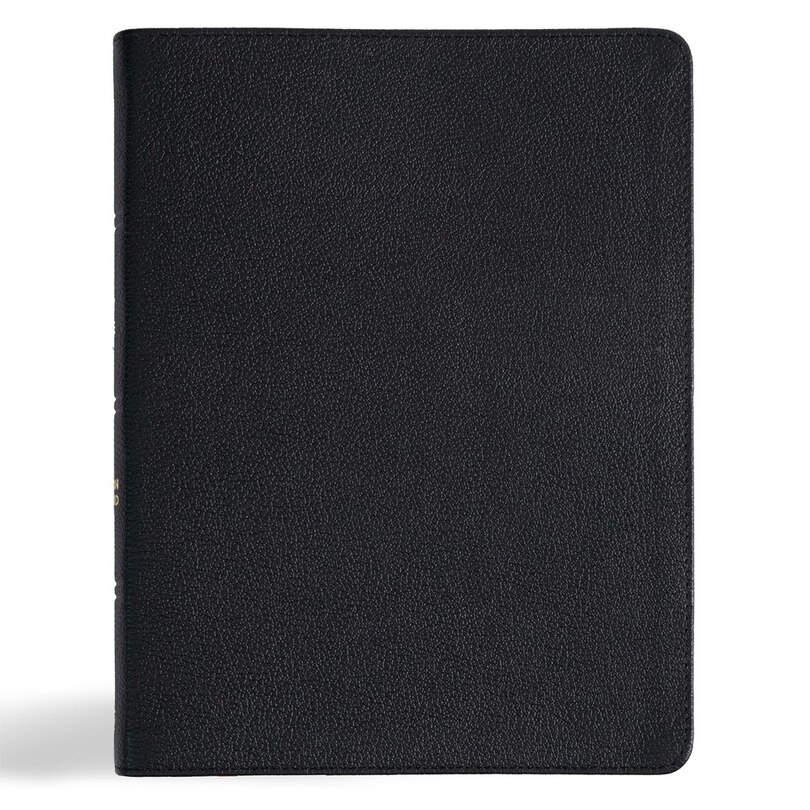 Front cover_CSB Men of Character Bible, Revised and Updated, Black Genuine Leather, Indexed