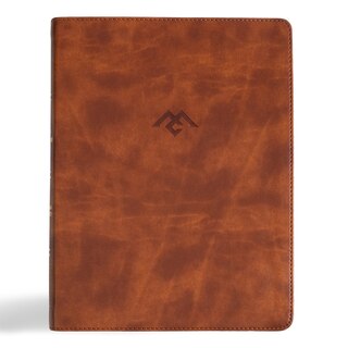 Front cover_CSB Men of Character Bible, Revised and Updated, Brown LeatherTouch, Indexed