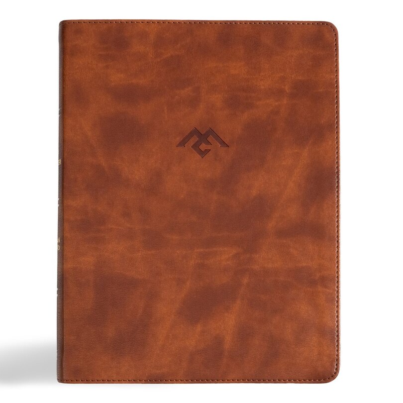 Front cover_CSB Men of Character Bible, Revised and Updated, Brown LeatherTouch, Indexed