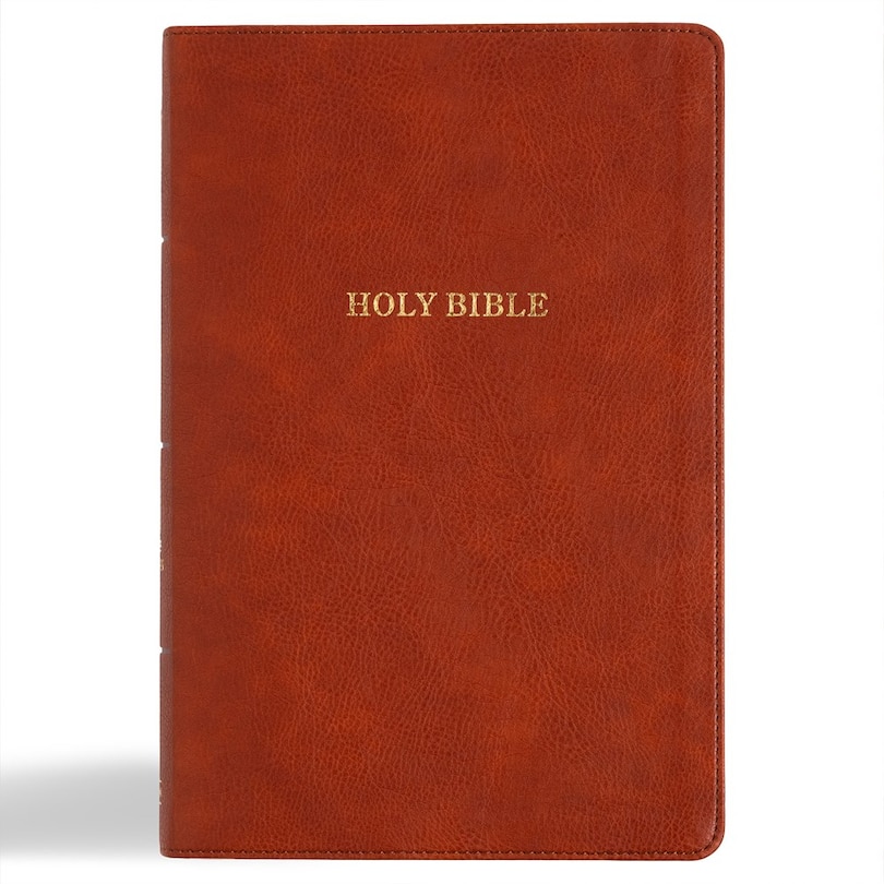 Front cover_KJV Giant Print Reference Bible, Burnt Sienna LeatherTouch, Indexed