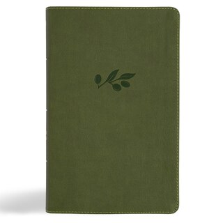 Front cover_NASB Single-Column Personal Size Bible, Olive LeatherTouch