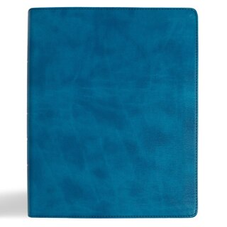 Front cover_CSB Notetaking Bible, Expanded Reference Edition, Sea Depth LeatherTouch