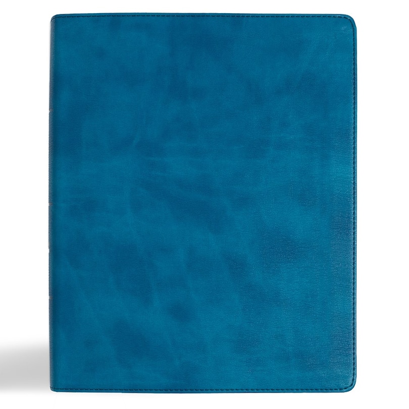 Front cover_CSB Notetaking Bible, Expanded Reference Edition, Sea Depth LeatherTouch