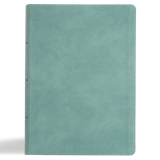 Front cover_NASB Notetaking Bible, Large Print Edition, Earthen Teal SuedeSoft LeatherTouch