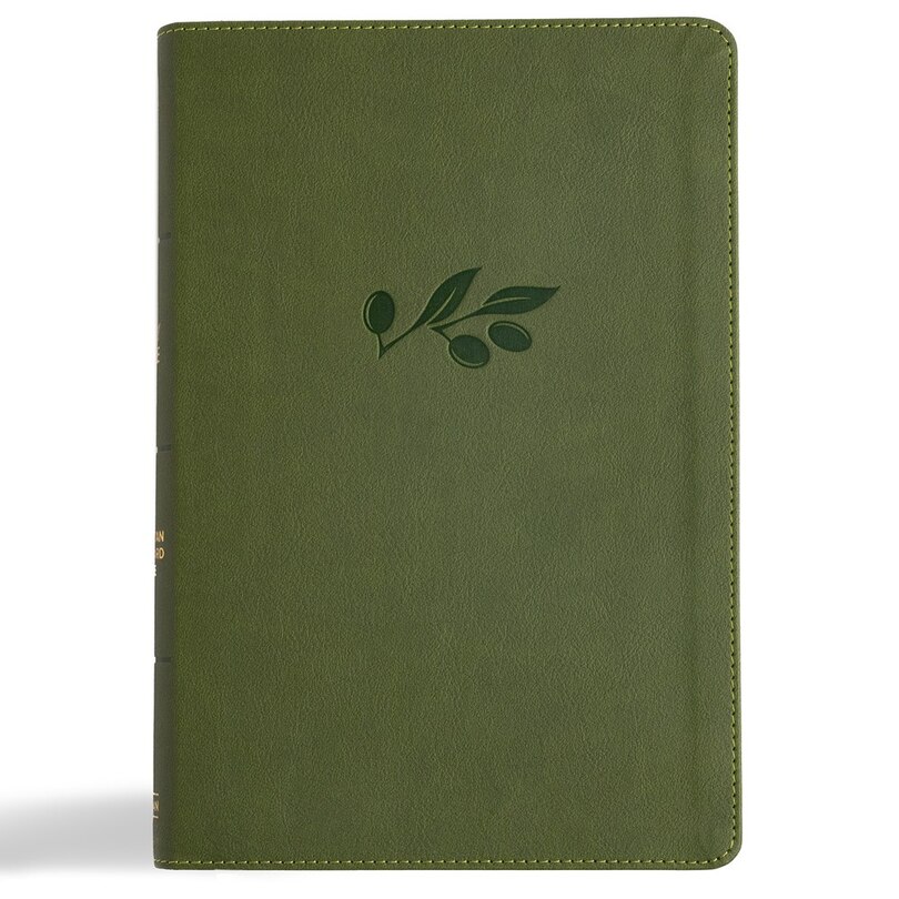 Front cover_CSB Giant Print Reference Bible, Digital Study Edition, Olive LeatherTouch, Indexed