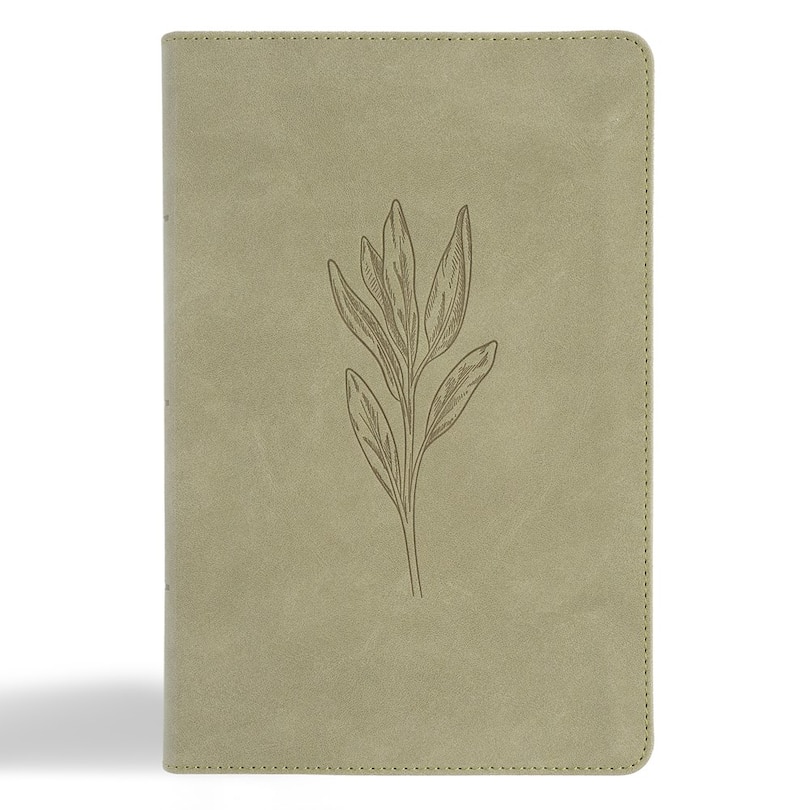 Front cover_CSB Large Print Personal Size Reference Bible, Digital Study Edition, Sage Suedesoft LeatherTouch