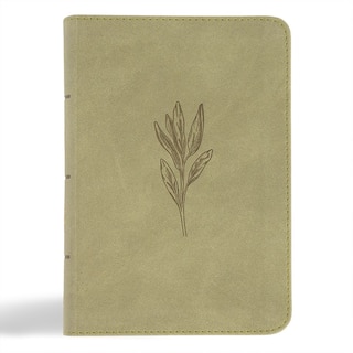Front cover_NASB Large Print Compact Reference Bible, Sage SuedeSoft LeatherTouch