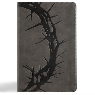 Couverture_NASB Large Print Personal Size Reference Bible, Charcoal LeatherTouch