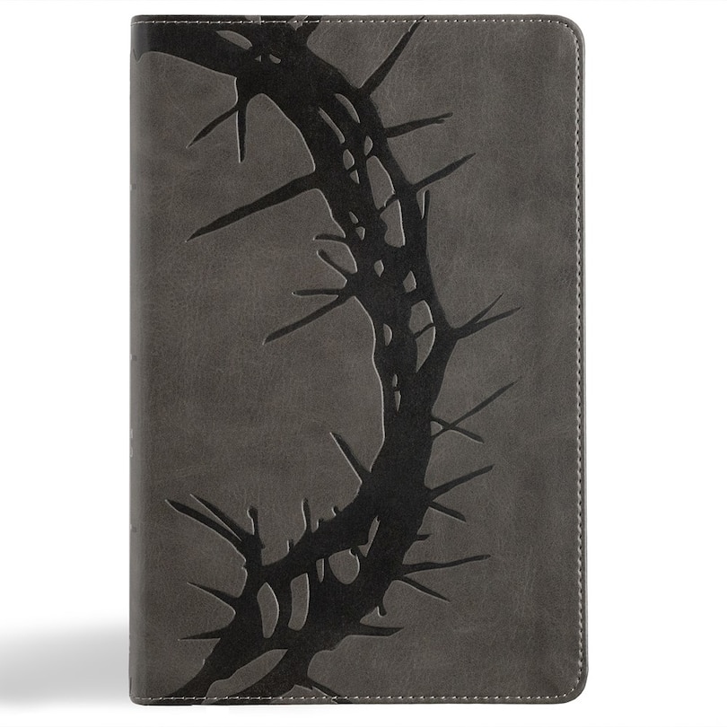 Couverture_NASB Large Print Personal Size Reference Bible, Charcoal LeatherTouch