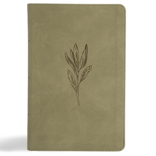 Front cover_NASB Large Print Personal Size Reference Bible, Sage SuedeSoft LeatherTouch, Indexed