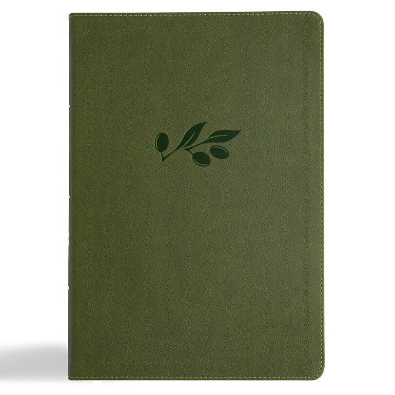 Couverture_CSB Super Giant Print Reference Bible, Digital Study Edition, Olive LeatherTouch, Indexed