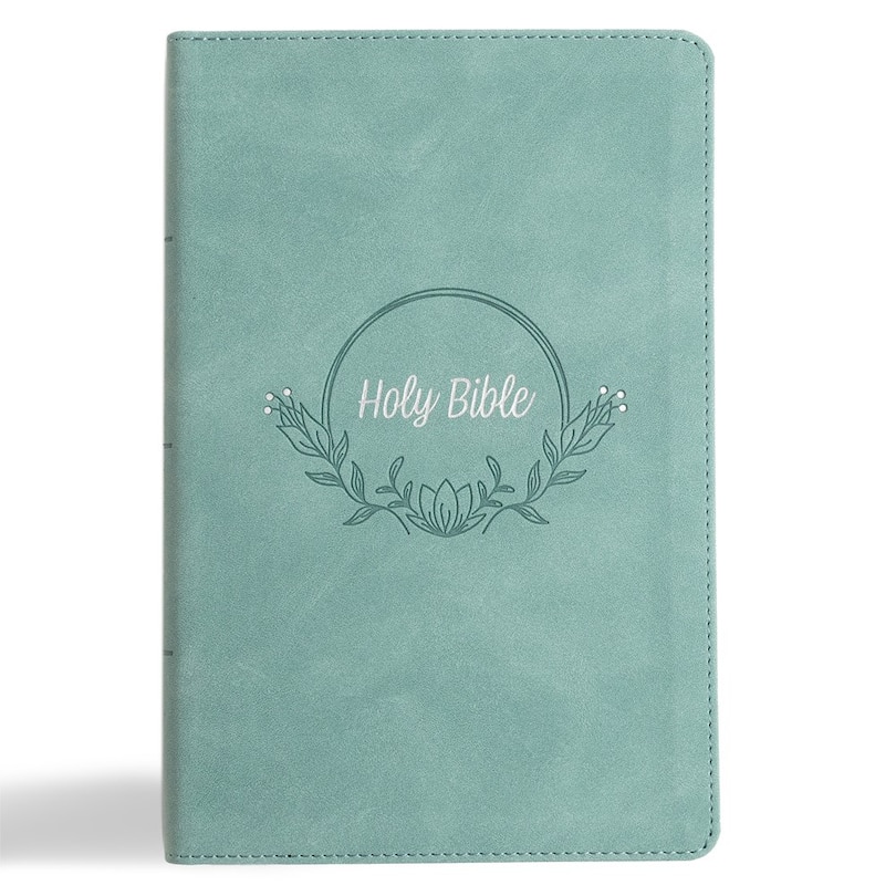 Front cover_KJV Large Print Personal Size Reference Bible, Earthen Teal SuedeSoft LeatherTouch