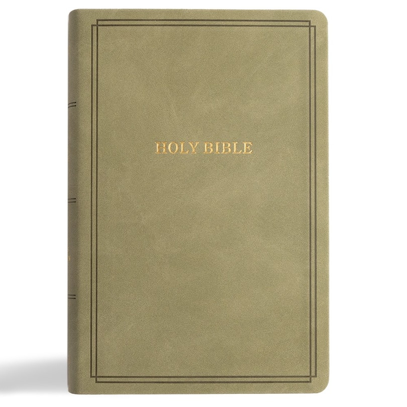 Front cover_KJV Large Print Personal Size Reference Bible, Sage Suedesoft LeatherTouch