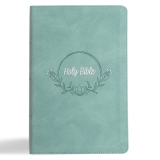 Front cover_KJV Large Print Personal Size Reference Bible, Earthen Teal SuedeSoft LeatherTouch, Indexed