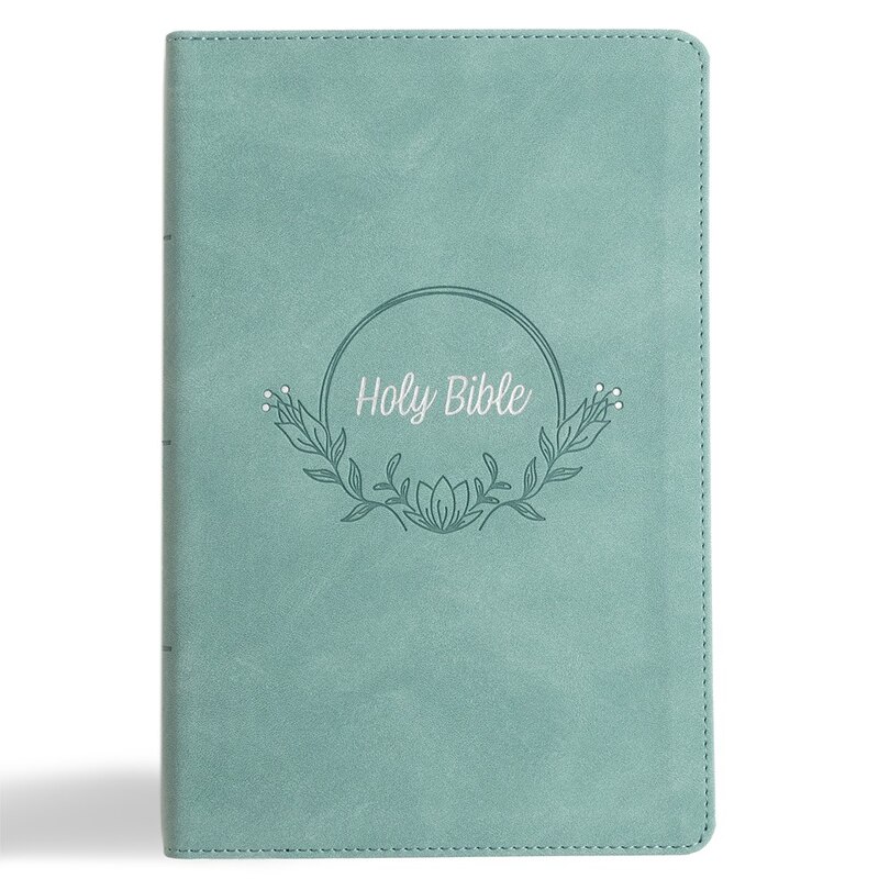 Front cover_KJV Large Print Personal Size Reference Bible, Earthen Teal SuedeSoft LeatherTouch, Indexed
