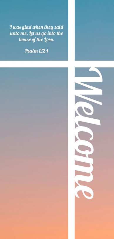 Front cover_Guest Welcome Card: I Was Glad (Package of 50)