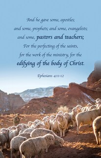 Front cover_Pastor Appreciation Bulletin: And He Gave (Package of 100)